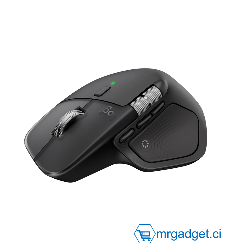 Logitech MX Master 4 For Business, Souris sans Fil Ergonomique avec Retour haptique performant avancé, défilement Ultra-Rapide, Charge USB-C, Bluetooth, Windows, macOS - Graphite