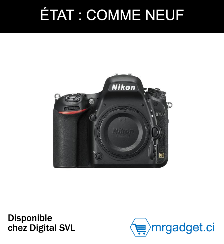 NIKON D750 appareil photo numérique reflex ( boîtier nu)   État : comme neuf