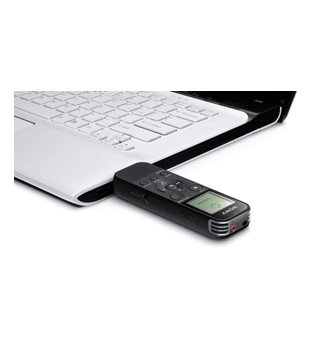 Sony ICD PX 470 Dictaphone numérique Stereo 4 Go avec Slot Micro SD Standard
