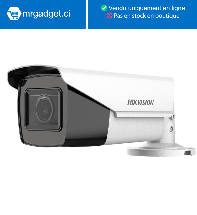 Hikvision DS-2CE19H0T-IT3ZE(2.7-13.5mm)(O- STD)(C) Camera Analogique - Dome 5MP motorisée variofocale - Résistant à l'eau et à la poussière (IP67)