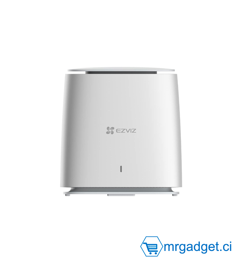 EZVIZ W3R Routeur WiFi 6 Jusqu’à1800 Mbps, Bi-Bande, 2 Ports LAN gigabits, 1 Port WAN Gigabit, Easy Mesh, Antenne Intégrée Haute Performance, Mémoire de Fonctionnement de 256 Mo, Installation Simple