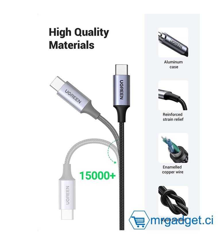 Câble adaptateur USB Type-C vers jack 3,5 mm - Noir - USB-C vers jack audio