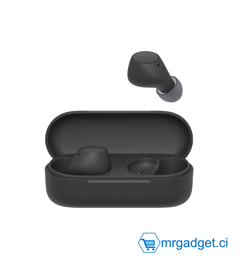 c Truly Wireless - Ecouteurs Intra-Auriculaires Bluetooth, Petits, Légers, Connexion Multipoint, Son Ambiant, IPX4, Spotify Tap, Charge Rapide, Batterie jusqu'à 22h, iOS et Android – Noir