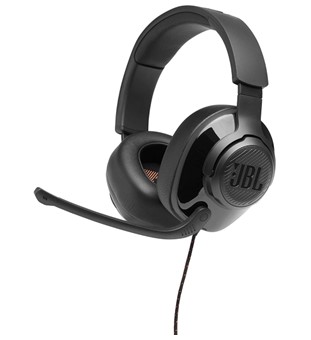 JBL Quantum 200 - Casque Gaming Filaire avec Réduction de Bruit, Noir