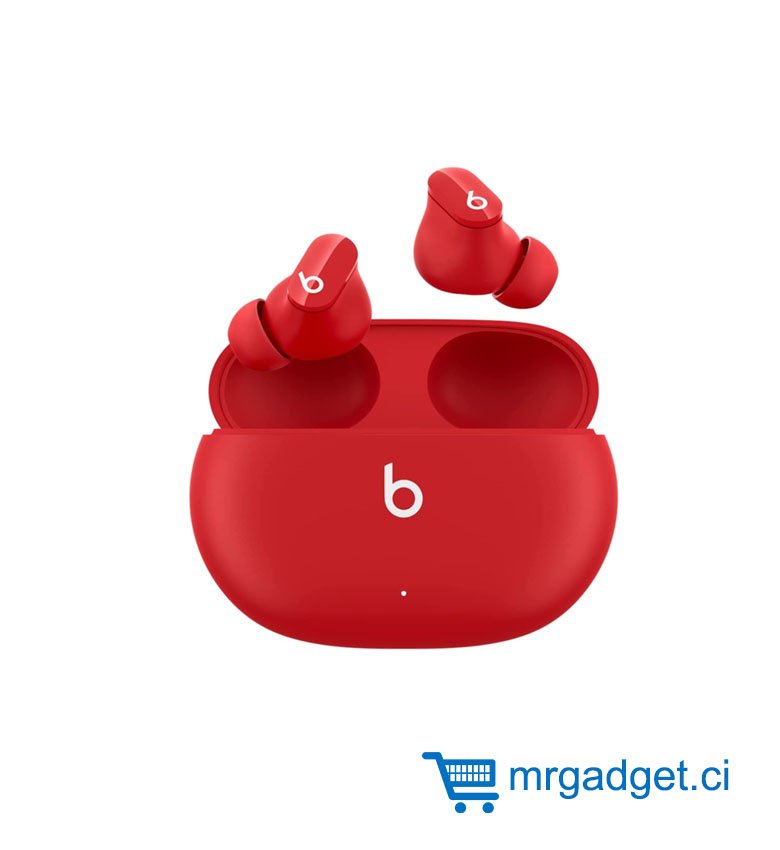 Beats Studio Buds - Écouteurs Totalement sans Fil avec réduction du Bruit - résistants à la Transpiration, compatibles avec Les appareils Apple et Android, Technologie Bluetooth® - Rouge Beats
