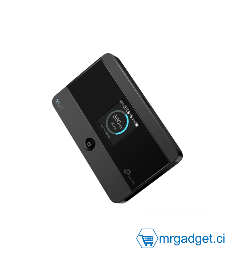 Routeur Wi-Fi Mobile 4G LTE-Advanced TP-Link M7350 - Débit 150 Mbps - Jusqu'à 10 Appareils Connectés - Batterie 2000mAh - Emplacement Carte Micro SD - Écran Affichage Pratique - Hotspot Mobile de Poche - Pocket wifi - Noir