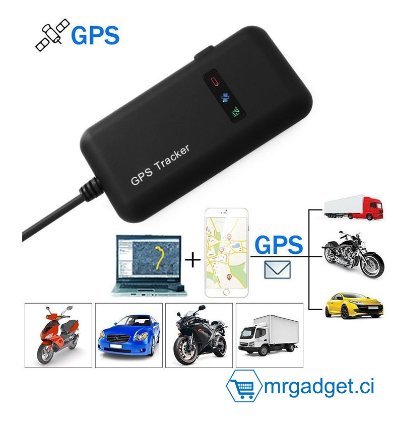 Winnes GT02A GPS Tracker Traceur Véhicule en Temps Réel Localisateur GPS/GSM/GPRS/SMS Traceur Antivol Voiture Moto Vélo