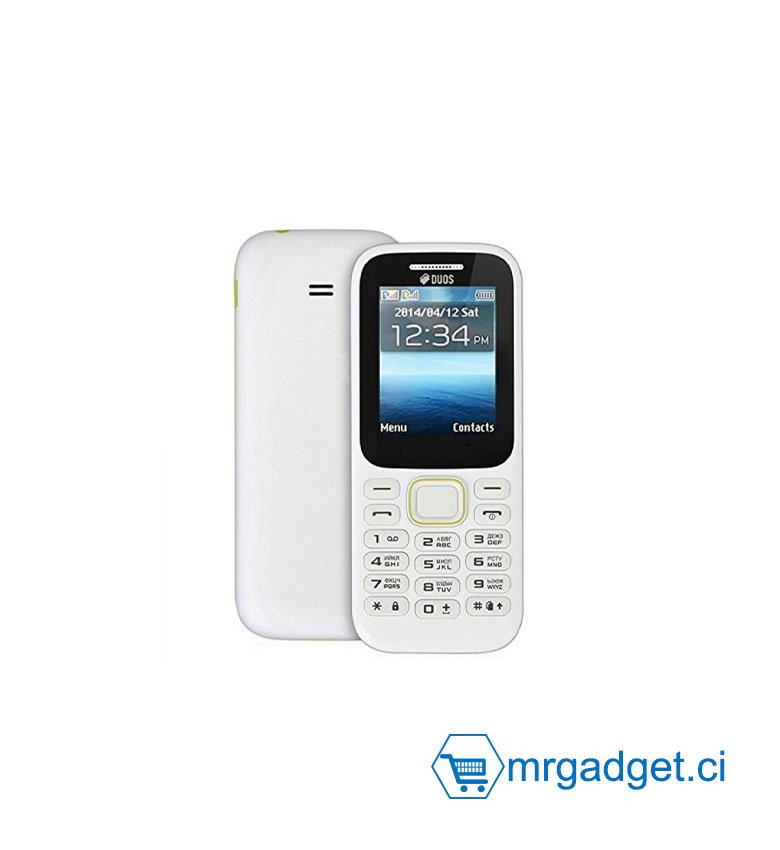 Téléphone mobile Samsung SM-B310E, moins de 512 Mo double SIM Blan