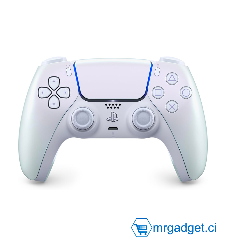 Sony, Manette PlayStation 5 officielle DualSense, Sans fil, Batterie rechargeable, Bluetooth, Compatible avec PS5, Couleur : Chroma Pearl