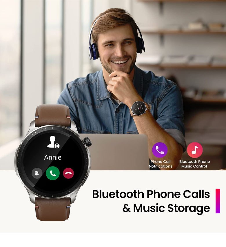 Montre Connectée Homme avec Appel Bluetooth, Smartwatch Qualité