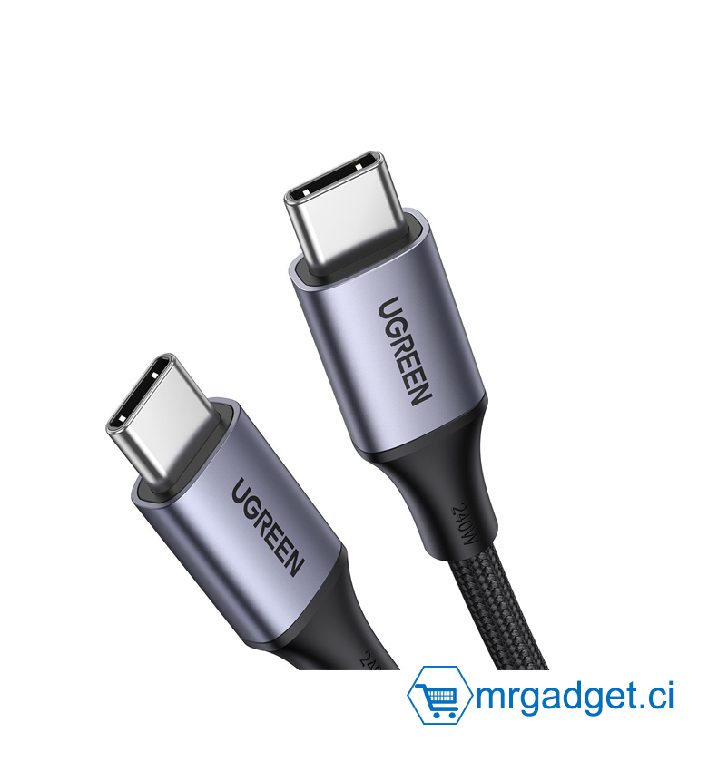 Câble Ugreen Câble USB Type C - USB Type C  240W 5A 2m gris US535 90440 #10081