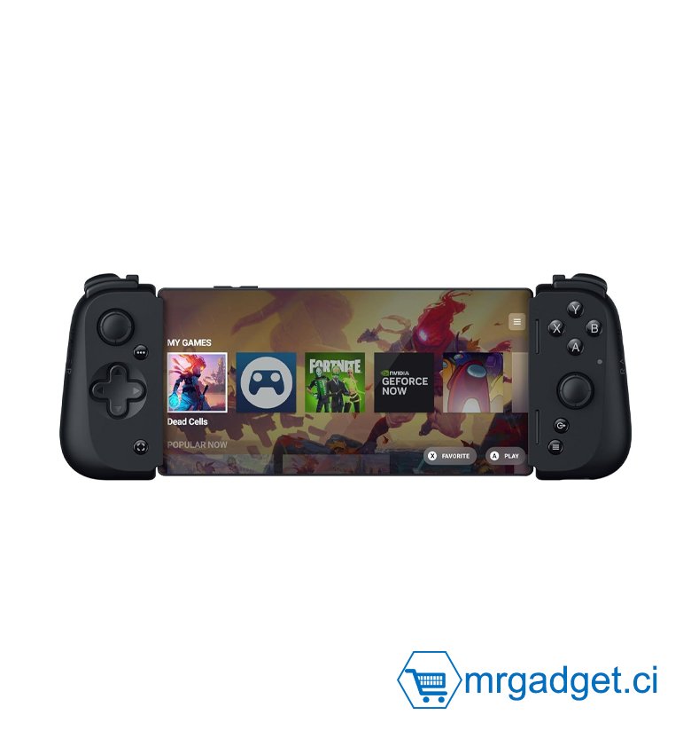 Razer Kishi V2 pour Android - Manette de Jeu Mobile (Adaptation Universelle avec Pont Extensible, Lecture en continu des Jeux sur PC et Console, Ergonomique, alimenté par l'application Nexus) Noir