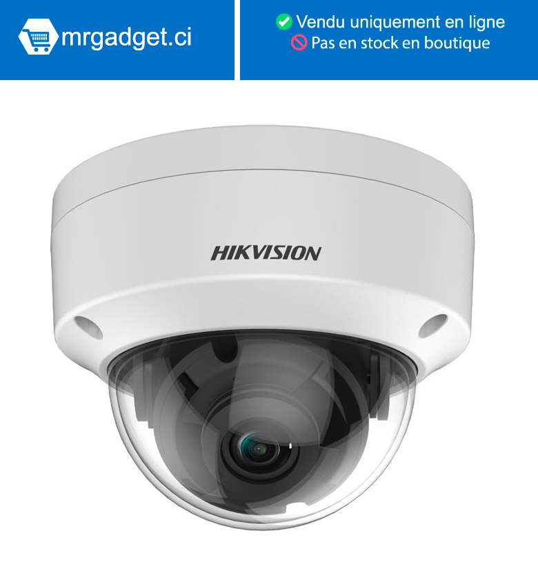 Hikvision DS-2CE57H0T-VPITE(2.8mm)(O- STD)(C) Caméra Analogique - Dome  5MP - Résistant à l'eau et à la poussière (IP67) et anti-vandalisme (IK10)