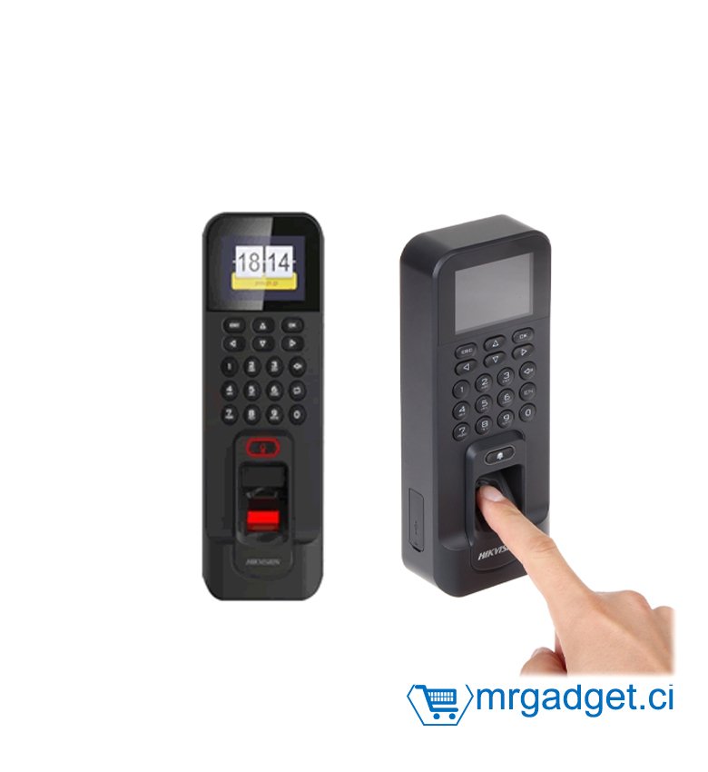 Hikvision DS-K1T804AMF - contrôle d'accès et de pointage avec lecteur biométrique et de proximité Mifare - Pointeuse Biométrique