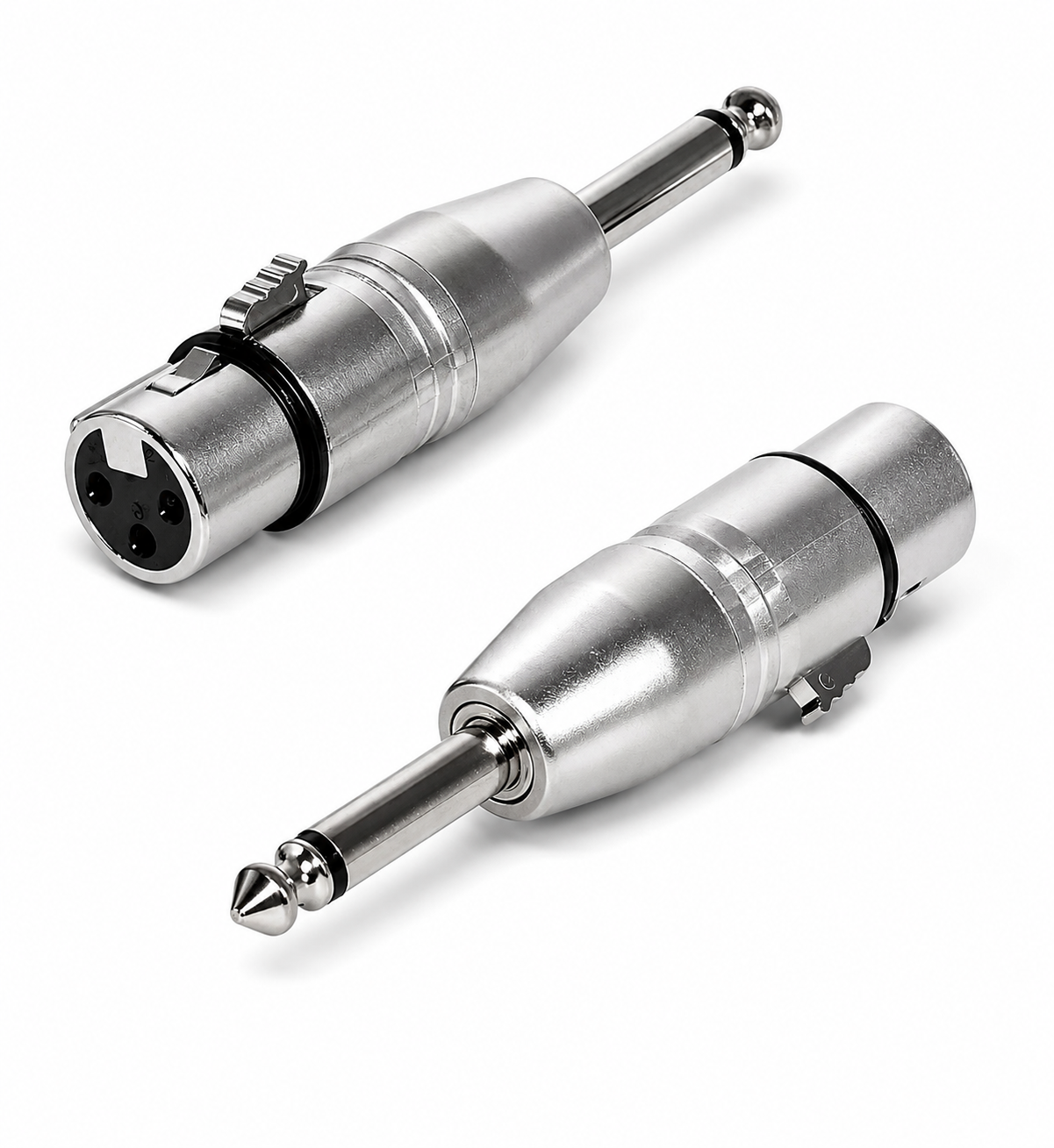 Adaptateur XLR femelle vers Jack 6,35 mm mâle TRS métallique pour microphone et table de mixage