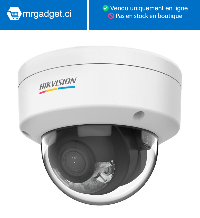Hikvision DS-2CD1147G2-L(2.8mm)(O-STD)  Caméra de surveillance ColorVu et AcuSense 2.0 4MP H265+  vision couleur de nuit 30 mètres