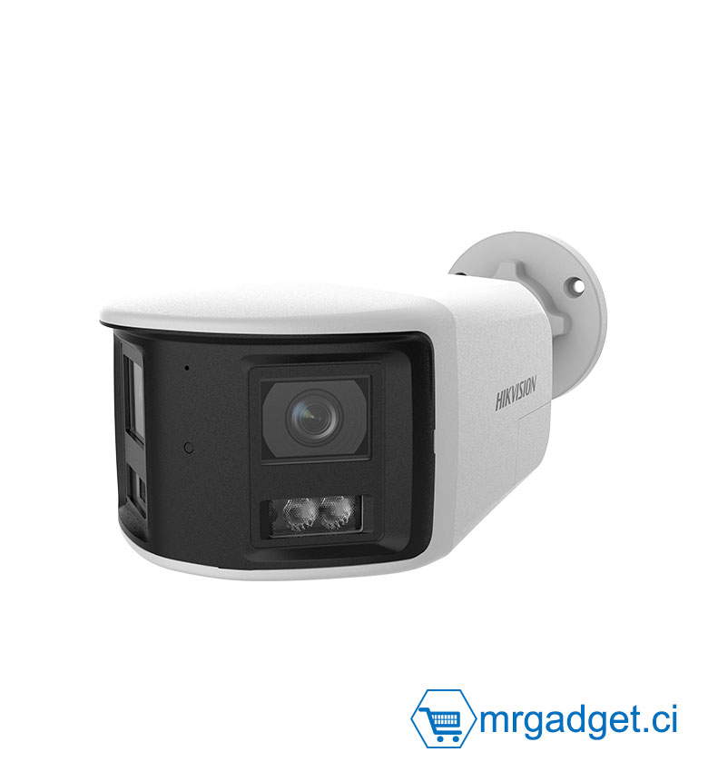 Hikvision DS-2CFW06-P 2.8MM 6MP (3K) - Caméra bullet IP Wi-Fi 6 Panoramique 180° - Smart Hybrid Light : Vision Nocturne Couleur & IR - Audio Bidirectionnel - IA Détection Humains & Véhicules - Flash Stroboscopique - Étanche IP67 - Vidéo Pro