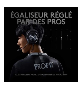 Logitech G Pro X - Casque Gaming Filaire avec Micro Blue VOICE, DTS 7.1, PC/PS/Xbox/Switch - Noir