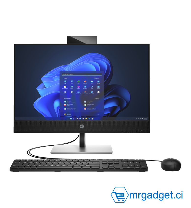 Ordinateur tout-en-un (AiO) HP ProOne 440 G9, 23.8", Intel® Core™ i7, 8Go RAM, 512Go Disque SSD, FHD -  FreeDOS