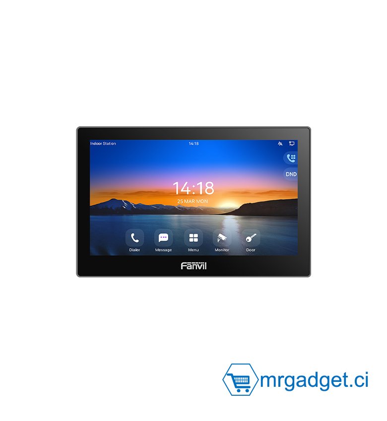 FANVIL i507W - Moniteur IP domotique intérieur - 10,1" - Android 9 - 2 Lignes SIP - Wifi & POE