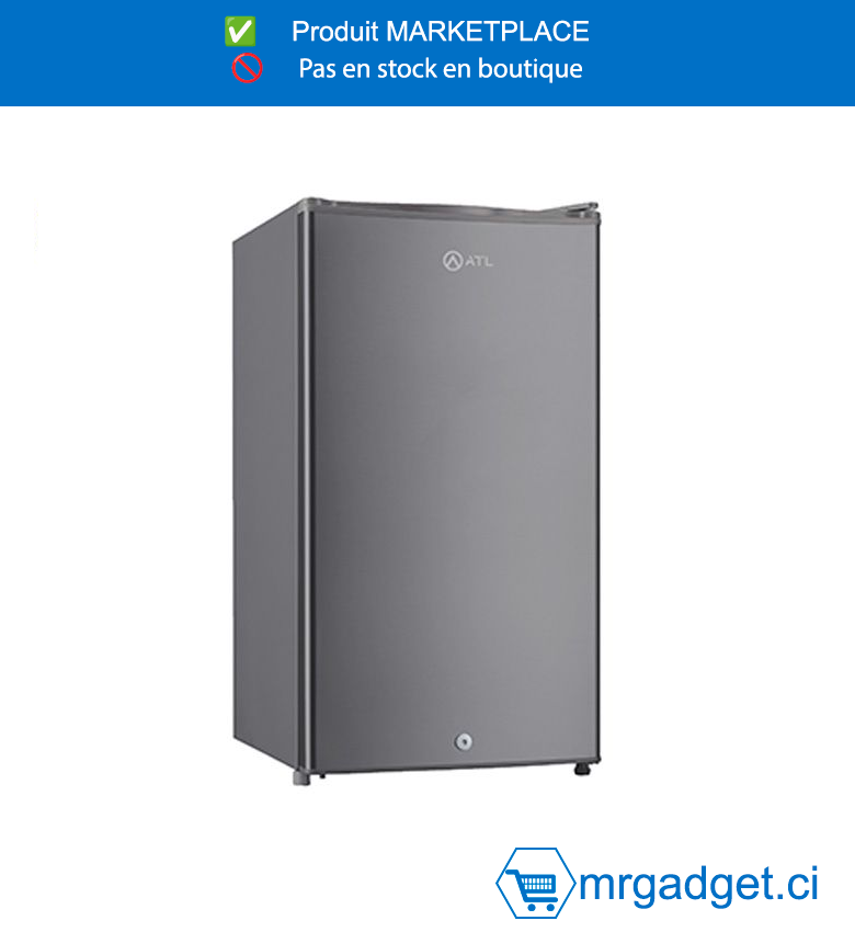 ATL Réfrigérateur ATL-1D150 - 40L - 01 porte – inox Gris