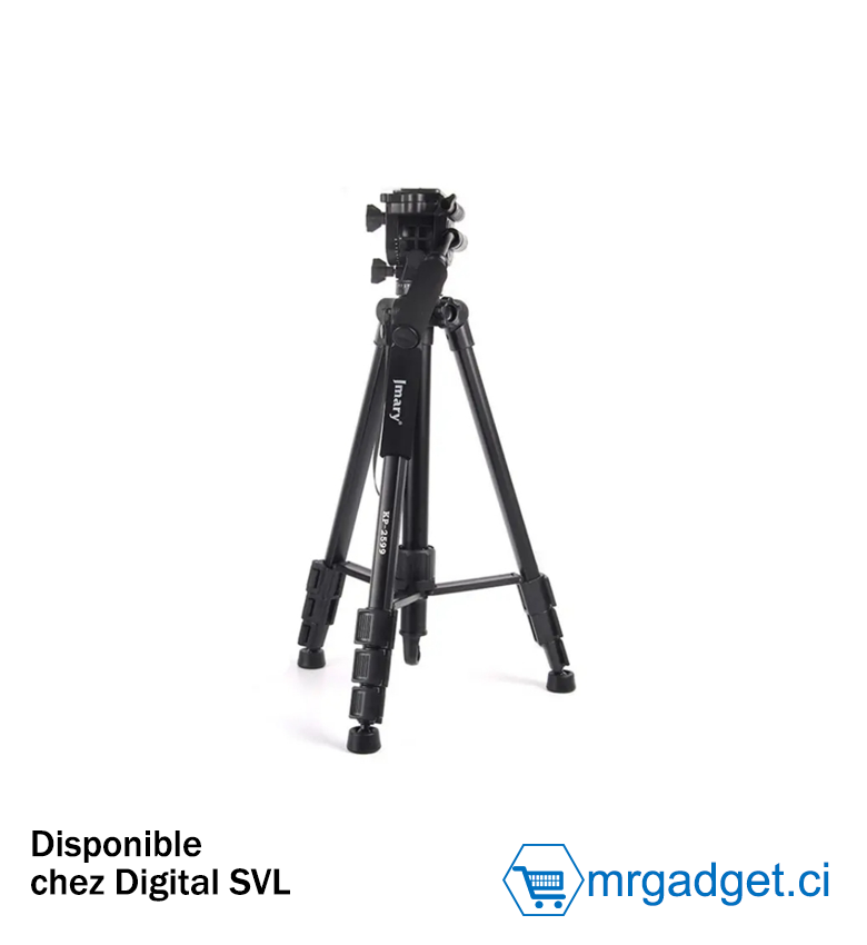 Jmary KP-2599 Trépied pour appareil photo et téléphone - Hauteur Max 165cm - Charge Max : 4Kg