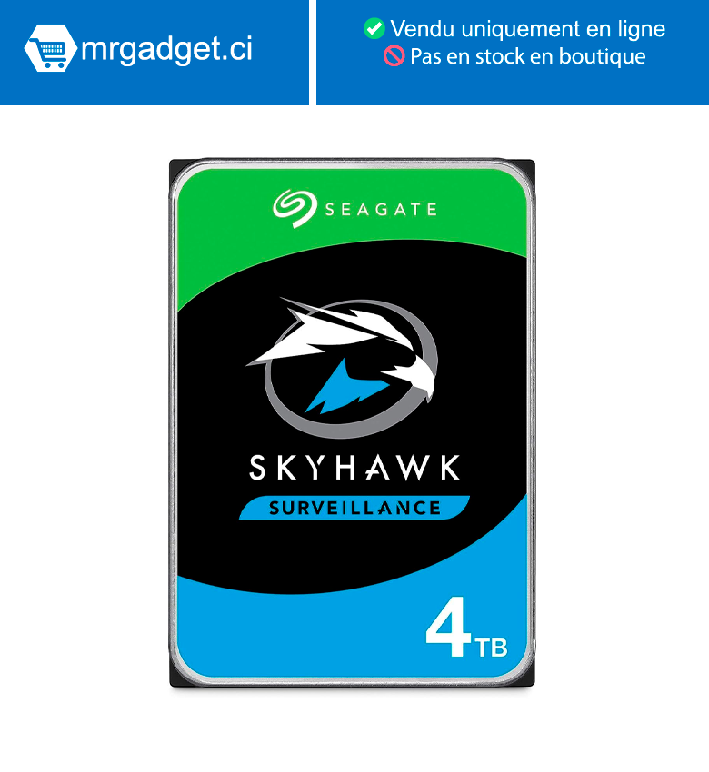 Seagate SkyHawk 4 To - Disque dur adapté à la videosurveillance