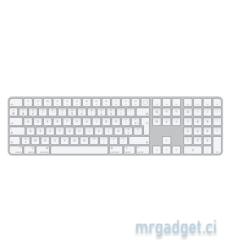 Apple Magic Keyboard avec Touch ID et pavé numérique pour Mac avec Apple Chip - Français - Argent