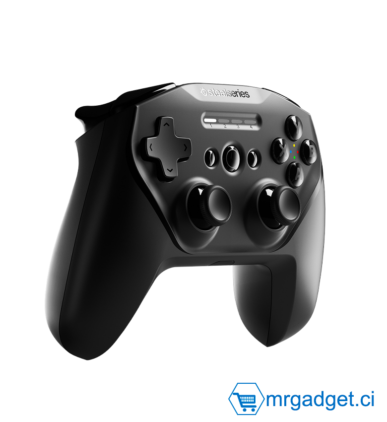 SteelSeries Stratus+ Manette de jeu Bluetooth pour Android et Windows - 90 heures d’autonomie de la batterie - Gâchettes à effet Hall - Sticks ALPS