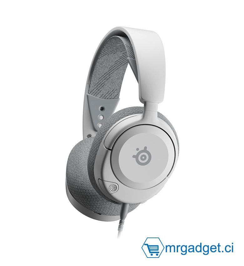 Casque Gaming Filaire SteelSeries Arctis Nova 1 Son Surround 7.1 Multiplateforme Blanc